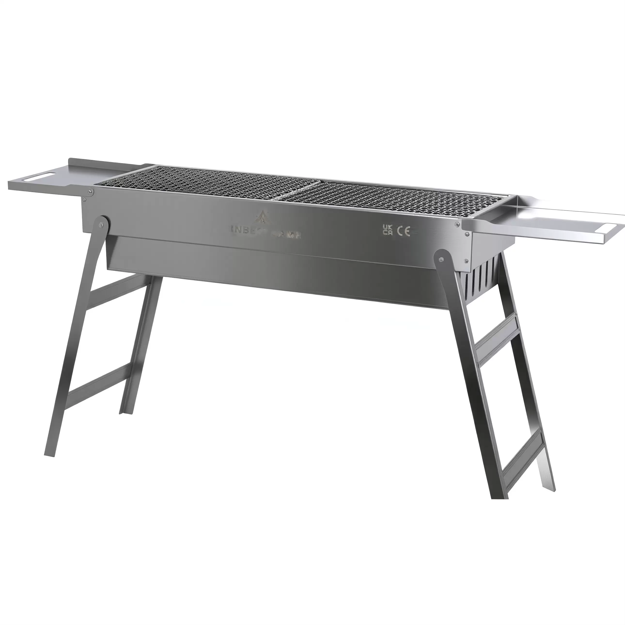 Складной угольный гриль-барбекю из нержавеющей стали, переносная печь-барбекю для улицы Складной угольный гриль-барбекю из нержавеющей стали, переносная печь-барбекю для улицы