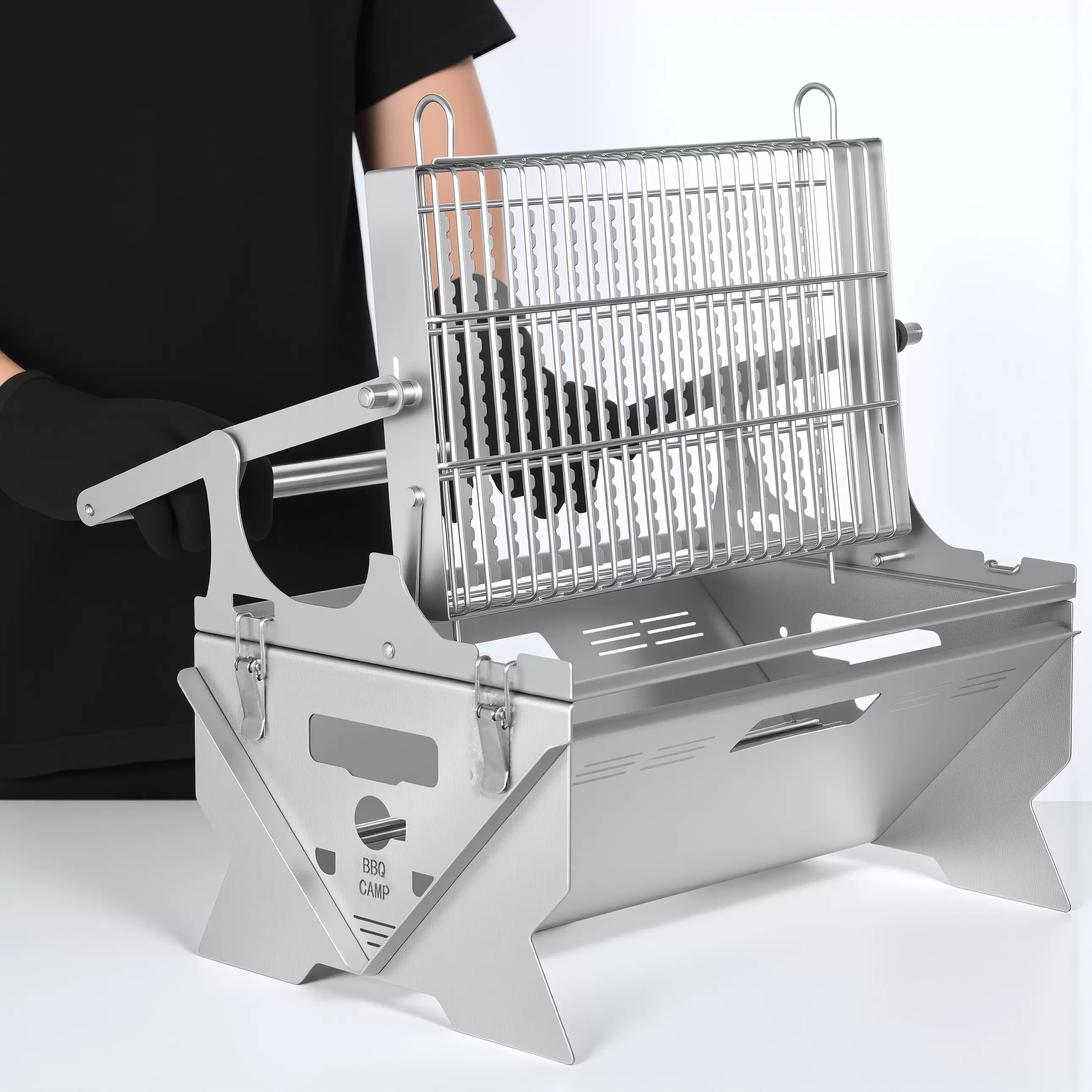 Максимум вкуса: как вращающийся складной гриль улучшает качество барбекю на открытом воздухе