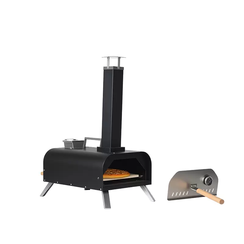 Открытая портативная чугунная печь для пиццы