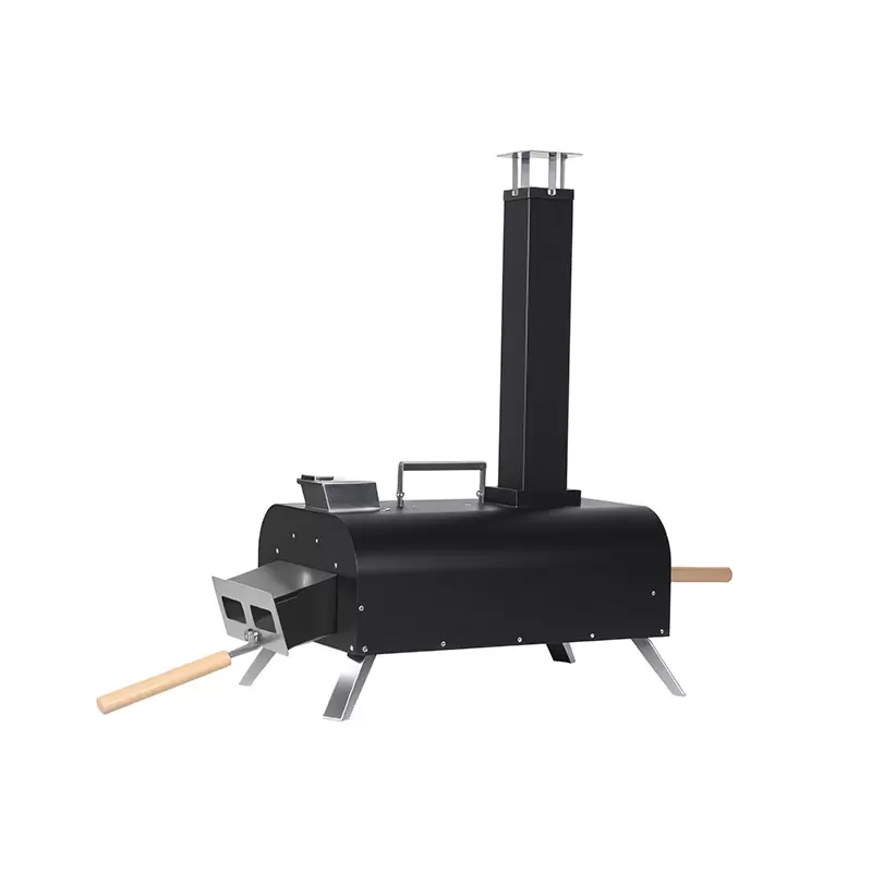 Открытая портативная чугунная печь для пиццы