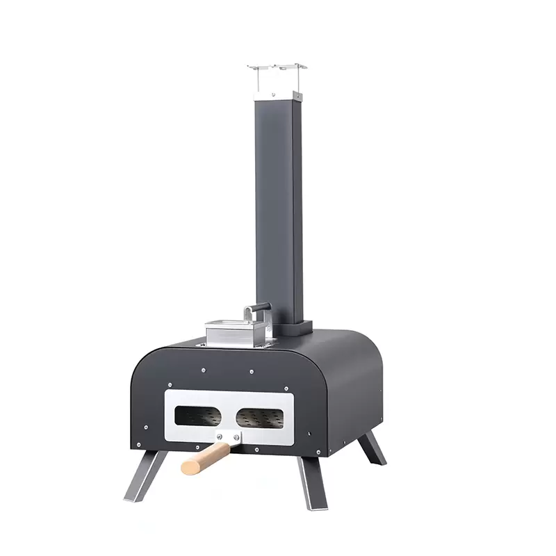 Открытая портативная чугунная печь для пиццы