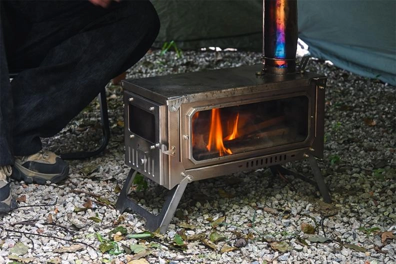 Сверхлегкая складная палаточная печь весом до 15 фунтов