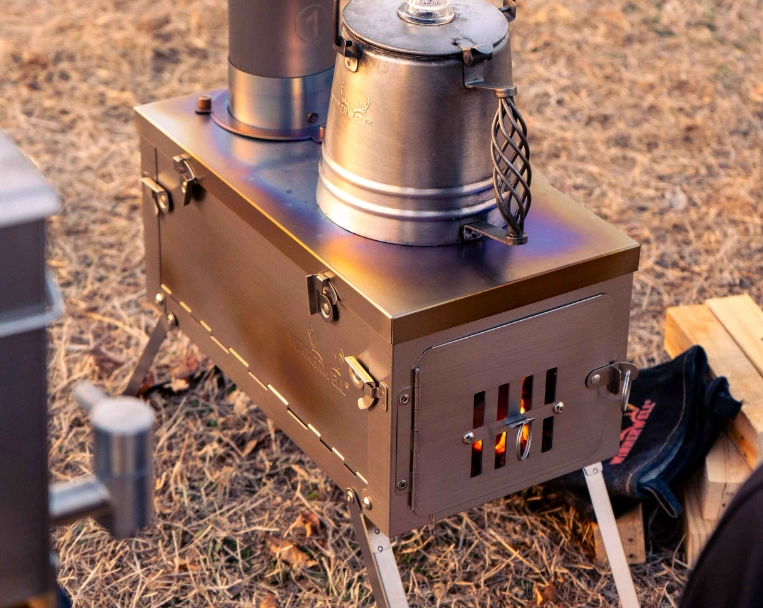 Сверхлегкая складная палаточная печь весом до 15 фунтов