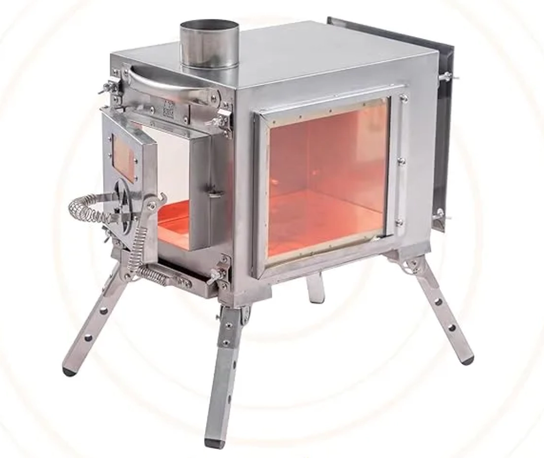 Сверхлегкая складная палаточная печь весом до 15 фунтов